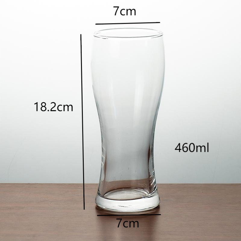 Supply refined beer cup waist-tight glass wheat beer cup cola Cup 460ML Customizable printing ogo processing