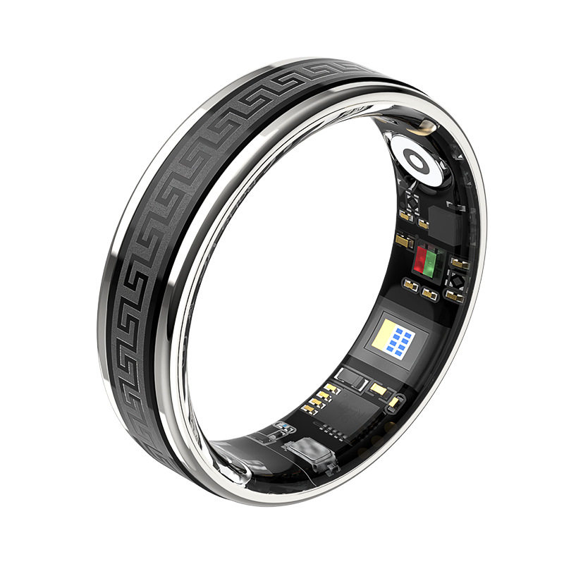 Smart Ring New Decompression 360-Degree Rotation Smart Ring Heart Rate Blood Oxygen Monitoring Remote Care