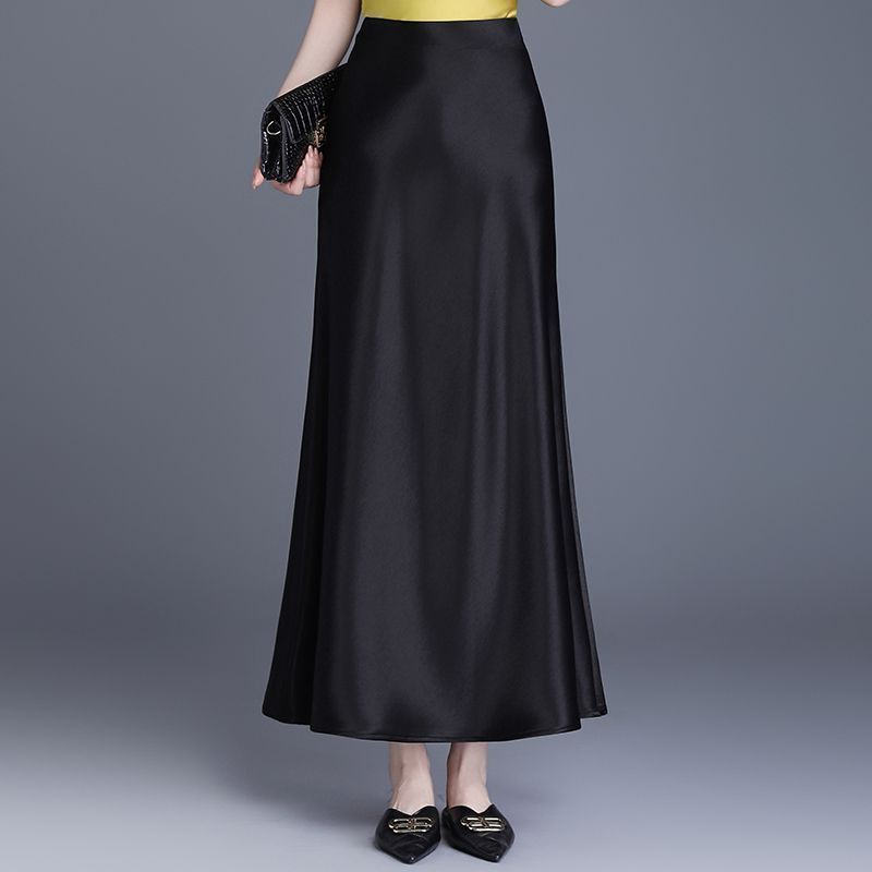 Satin Mermaid Skirt High Waist Slim Fit Mid Length Bodycon Style Summer Fashion for Women Wholesale Available
