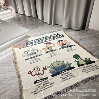 Cartoon Sofa Towel Cotton Blanket Cover Blanket Blanket Leisure Blanket Decorative Blanket