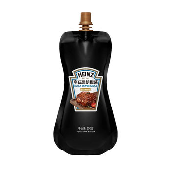 Heinz Black Pepper Sauce 200g Bagged Black Pepper Steak Sauce Barbecue Sauce Pasta Sauce Marinade Seasoning