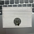 White crocodile pattern + double disc