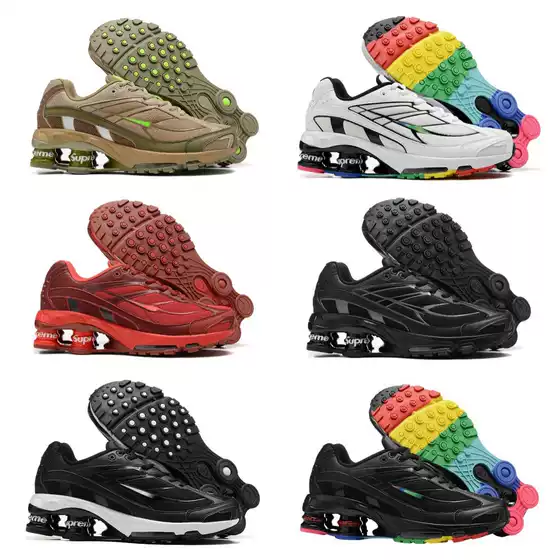 2024 Cross-Border Air-Cushion Shox Pillar Shoes Ride2 Running Shoes Unisex Joint Model Sports Height-Increasing Breathable Height-Increasing