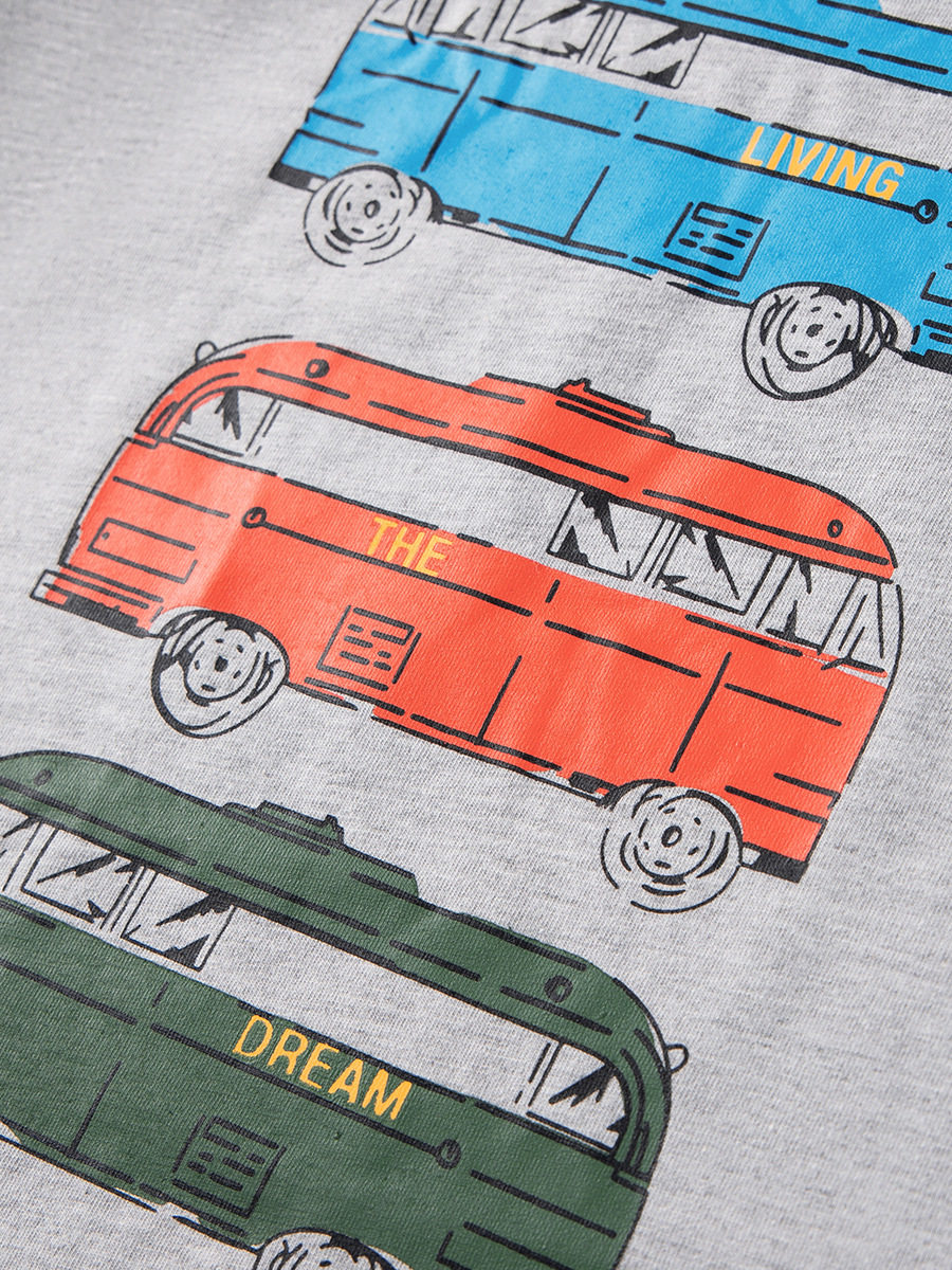 New Summer Kids' Short-sleeve T-shirt, Cartoon Baby Top, Cotton Crewneck Boys' T-shirt