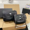 Black silver buckle