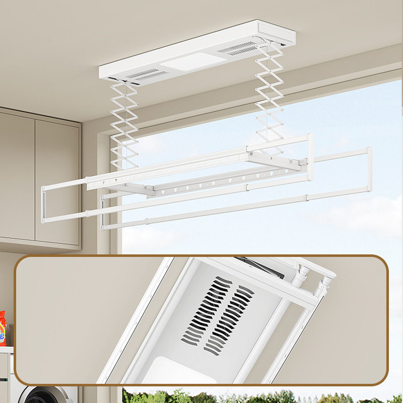 Manufacturers supply electric intelligent drying rack household voice control drying rack balcony remote control automatic lifting clothes dryer