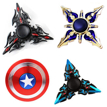 Colorful plating metal fingertip gyro alloy finger gyro style optional children's explosion stall toys wholesale