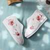 2025 New Antique Han Dynasty Shoes, Lightweight Soft Sole Round Toe Inner Heightening Mother's Cloth Shoes, Women's Low-Cut Embroidered Cotton Shoes, Autumn