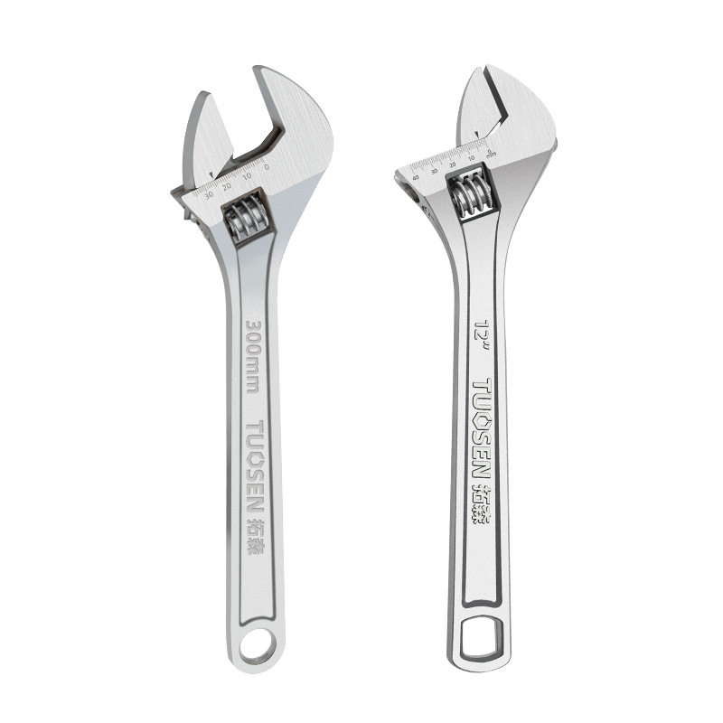 批发拓森工具手动活动扳手12寸大开口活扳手15寸多功能活络扳手