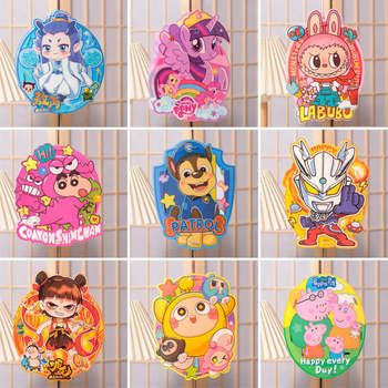 Mid-Autumn Festival New Satchel Lanterns for Kidsren and Girls DIY Cartoon Luminous Lanterns Handmade Materials Wholesale