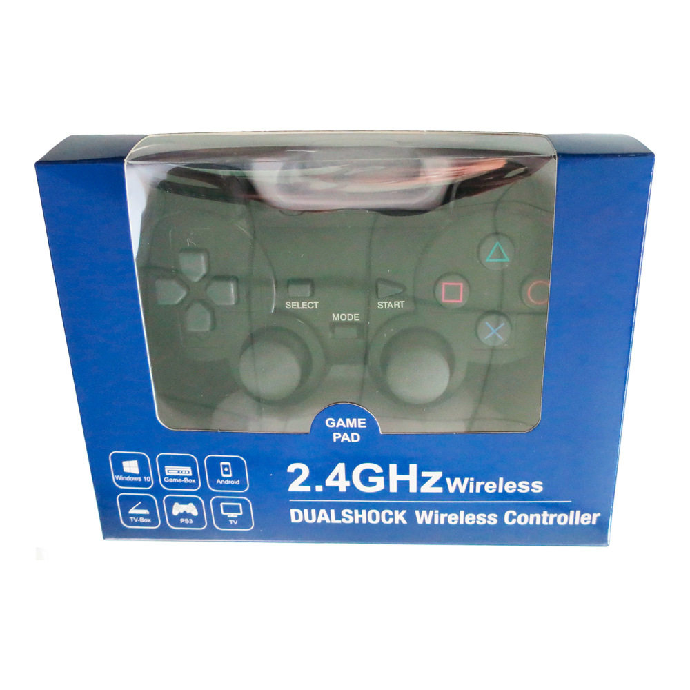 PS1/PS2 game console 2.4g wireless game handle double vibration double Motor White Red Blue Green Yellow Black multicolor