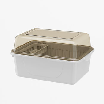 Baby Bottle Storage Box Drain Rack Dust Cover Shelf Baby Bowls and Chopsticks Tableware Storage Box Cabinet Baby New Cupboard