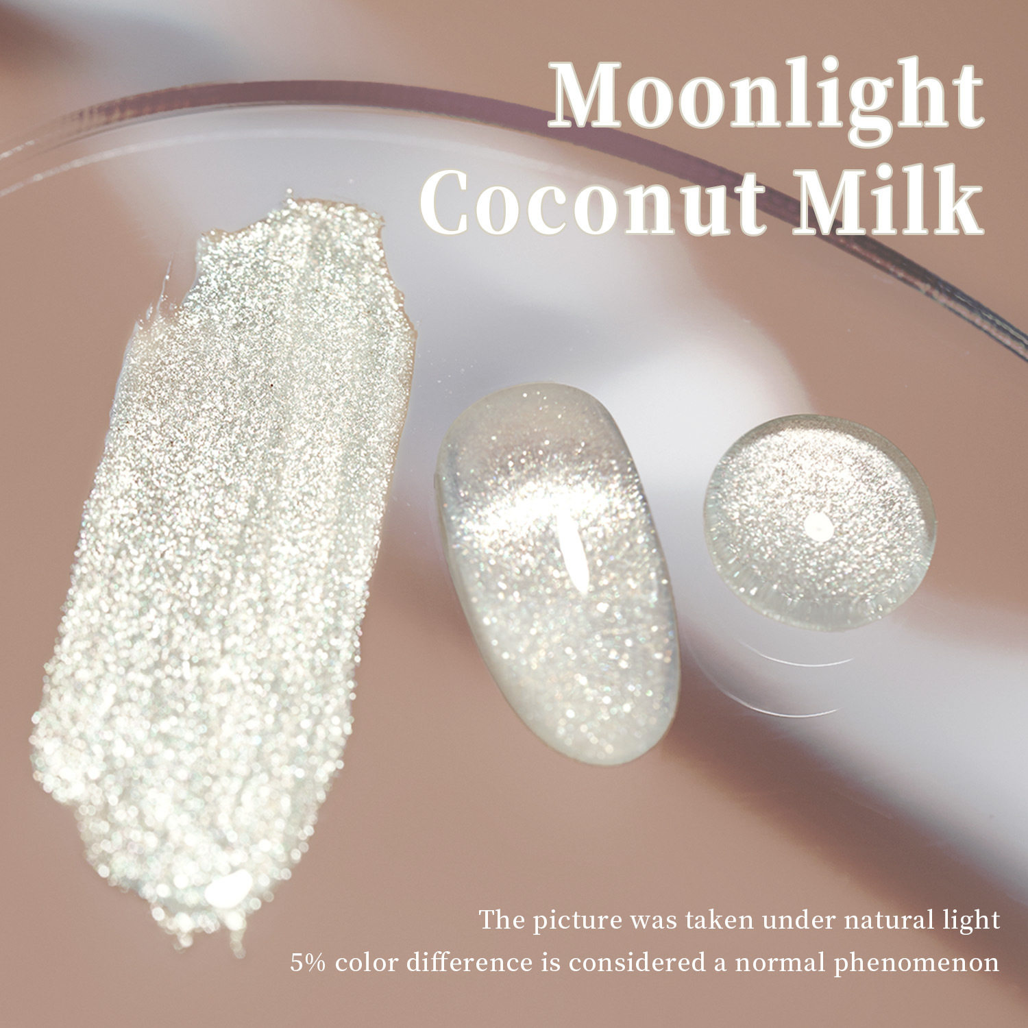 Manicure New Nail Polish Glue Moonlight Coconut Milk White Fine Glitter Large Capacity Nail Salon Special Factory Wholesale