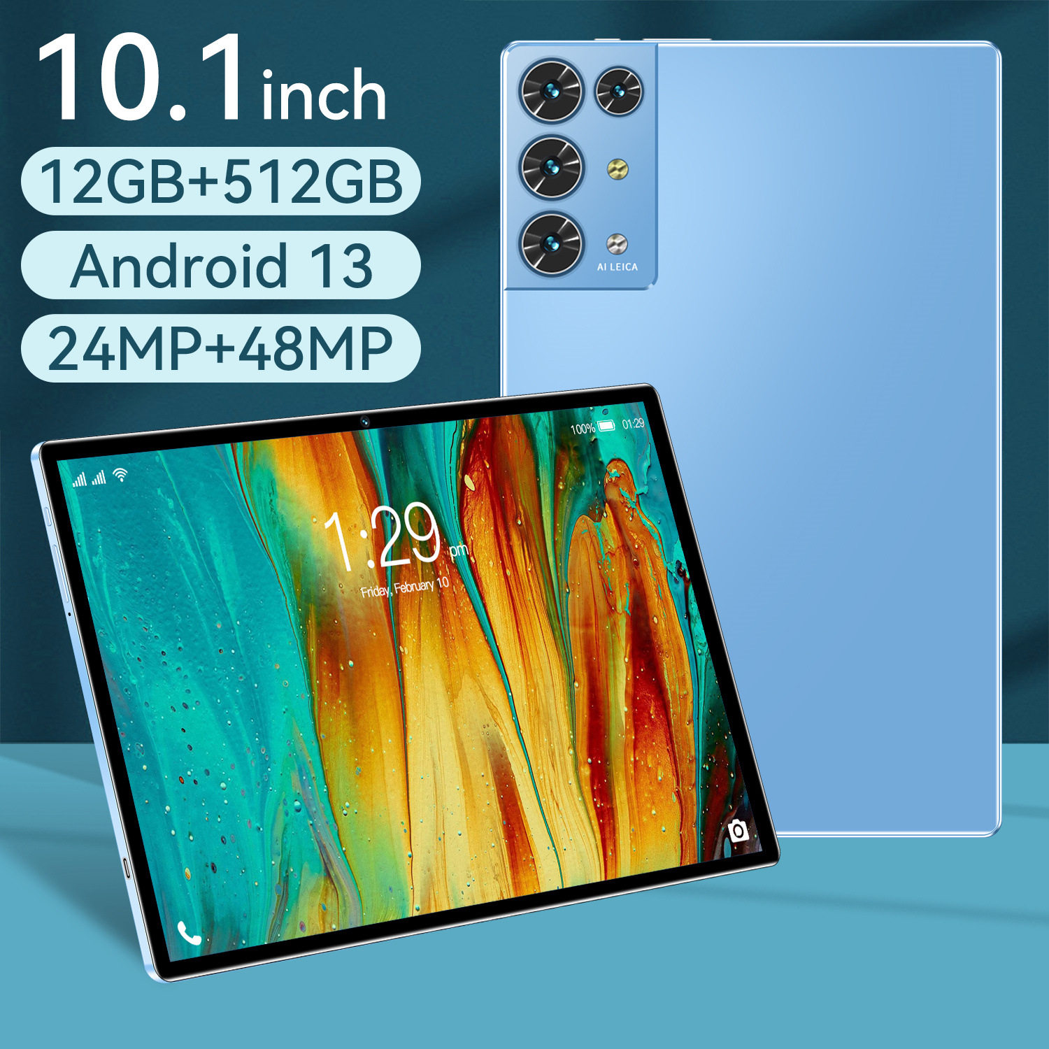 ozon Aliexpress Amazon -трансграничный взрывоопасный 10,1-дюймовый Android smart-планшет S30Pro HD call Изображение 1