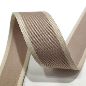 Spot supply 3.8cm color ribbon red and white color polyester twist pattern clear men's and women's luggage shoulder strap