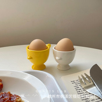 Easter Ceramic Egg Cup Chick Tall Egg Holder Amazon Ceramic Chick Cup Creative Ceramic Egg Holder