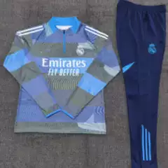 2526 Adult Long Sleeve Half-Pull Training Wear Royal Ma Miami Beiren Horse Competition Arsenna Football Wear Set