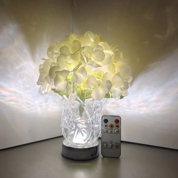 Cross-Border New Hydrangea Rechargeable Night Light Led Bedroom Atmosphere Light, Holiday Gift
