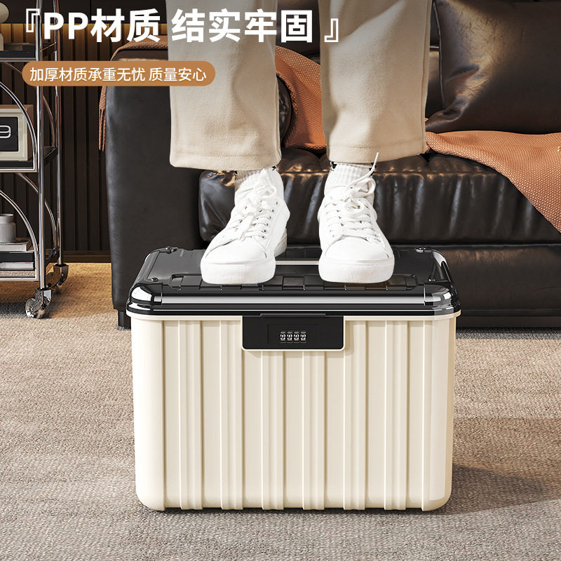 Lockable Storage Box, Medicine Box, Household Important Items Storage Box, Multi-Functional Large-Capacity Organizing Box, Password Storage Box