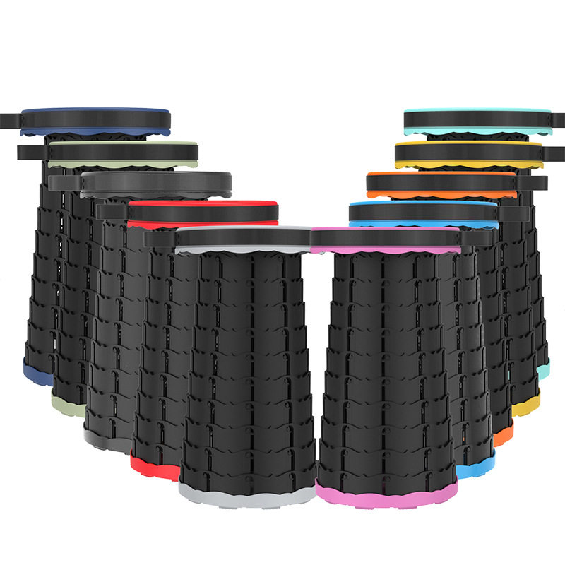 Cross-Border Outdoor Folding Stool, Portable Telescopic Stool, Mountain Seat, Fishing Stool, Camping Small Maza Telescopic Chair