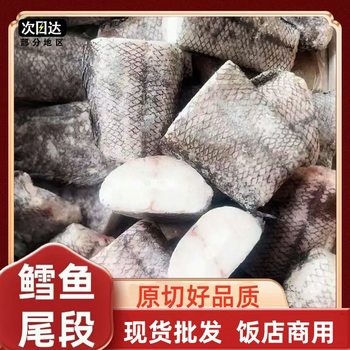 Cod Tail, Frozen Cod Tail Segments, Head and Internal Organs Removed, Deep-Sea Cod, for Restaurant and Catering Use, Low-Fat, High-Protein