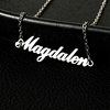 Amazon Explosive Custom Stainless Steel Cut Pure Letter Necklace Fashion Custom English Name Pendant Clavicle Chain