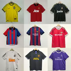 Classic Retro Club Football Uniforms, Multiple Styles Available, Suitable for All Seasons, Men'S, Can Be Printed, Sports Wear, Cross-Border Shipping