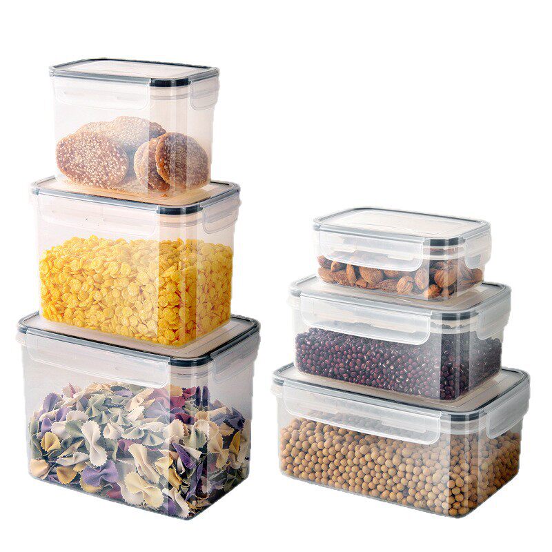 Kitchen Sealed Jar Grain Storage Box Household Grain Flour Insect-Proof and Moisture-Proof Plastic Storage Jar Fresh-Keeping Box
