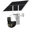 Outdoor solar surveillance camera night vision HD home wireless remote mobile phone monitor dual lens monitoring