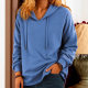 2025 Export Cross-Border New Women's Clothing Casual Hooded Long-Sleeved Pullover Solid Color Multi-Color Women's Sweatshirt