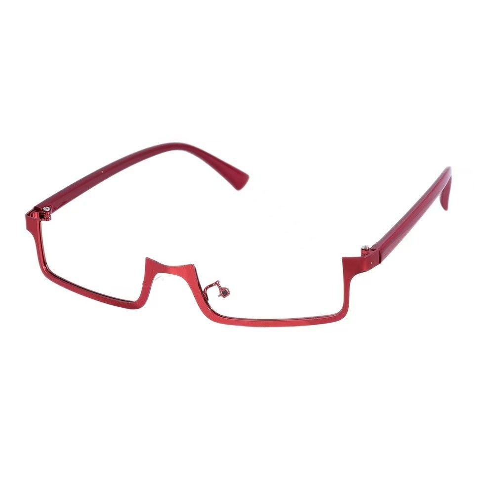 Lolita Cyberpunk Half-Rim Glasses Frame Props Subculture Y2K Accessories Cosplay Two-Dimensional Lolita