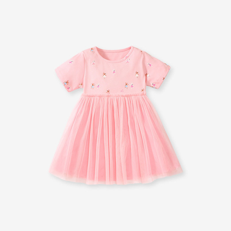 Gaun anak perempuan, gaun putri musim panas, gaun anak perempuan tulle breathable lucu