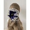Korean-Style Soft Plush Knitted Lace Scrunchie Autumn and Winter New Trendy Versatile Hair Bun Hair Tie