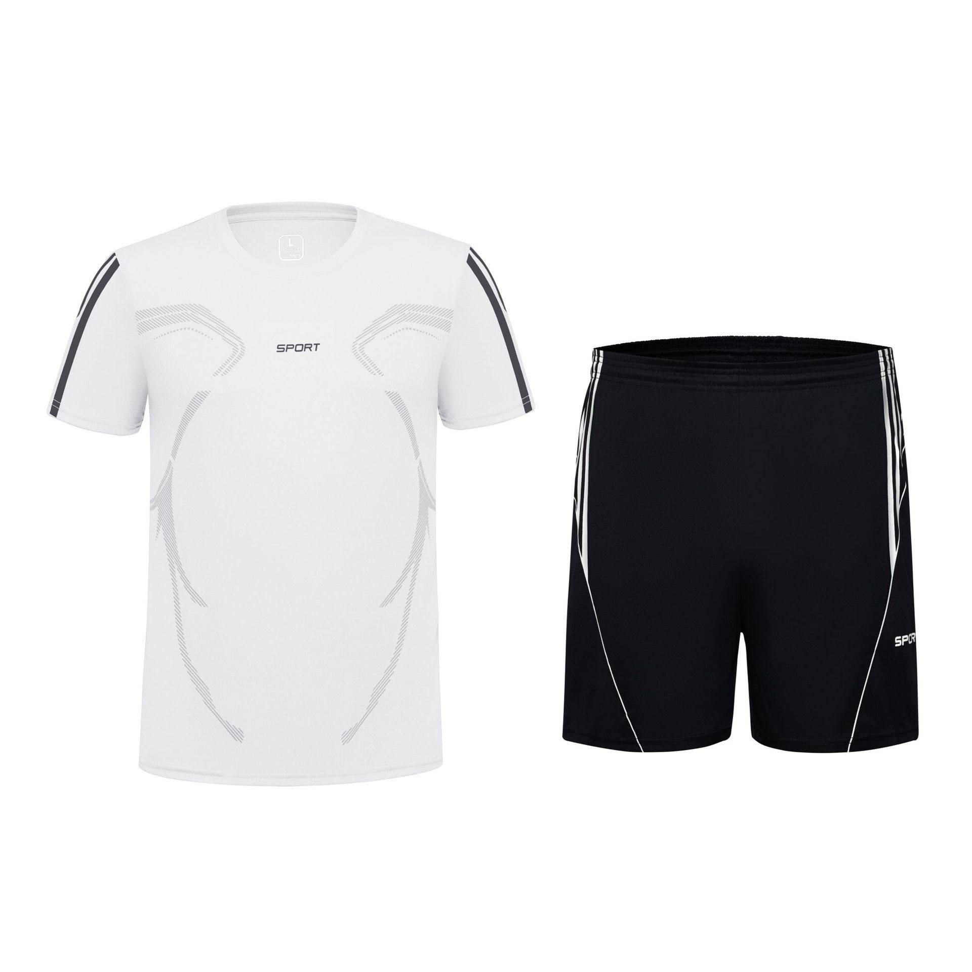 夏季运动套装男短袖运动服青少年短裤大码宽松休闲夏装潮男潮牌