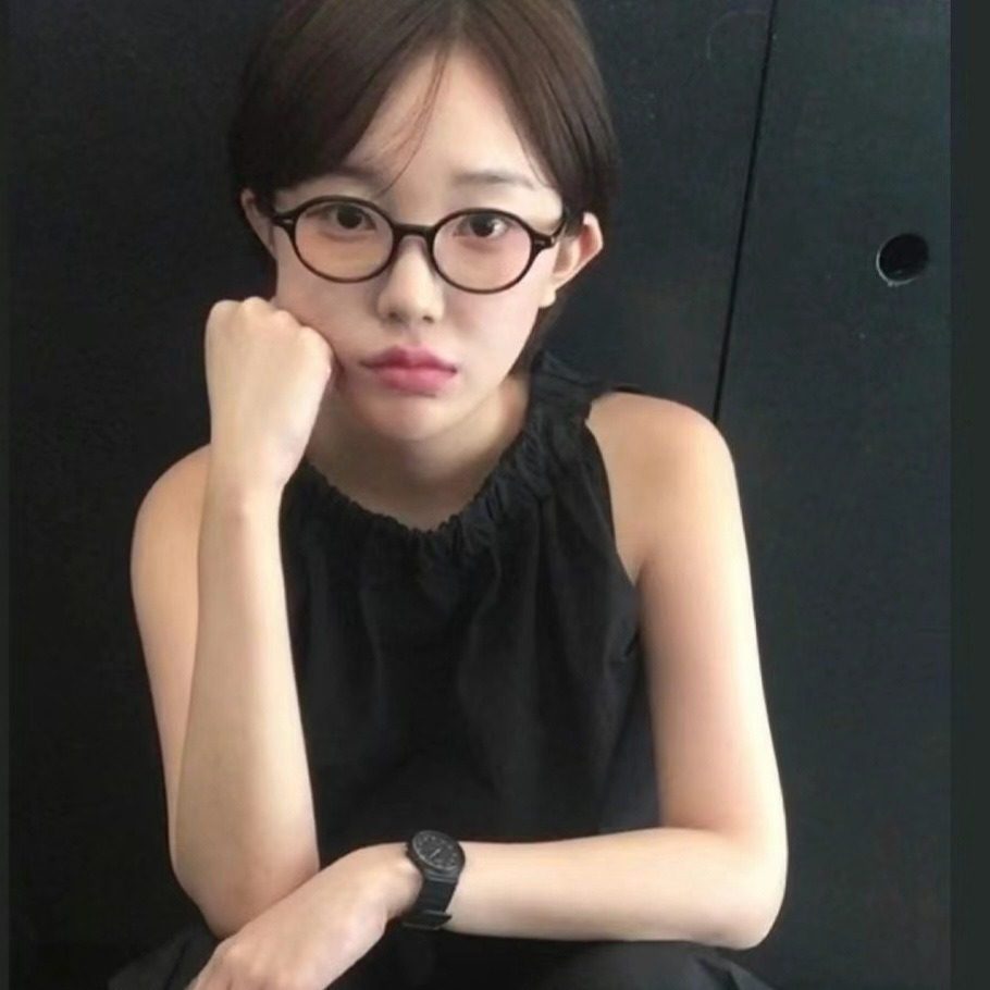 Osman 6120 new Korean style Oval small frame anti-blue light plain glasses personality Internet celebrity same style glasses frame for women