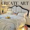 French Cream Retro Butterfly Modern Simple Double Bed Light Luxury Double Bed Princess Wedding Bed
