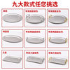 Thickened Stainless Steel Mirrored Plate with Ears, Round Square Flats Bottom Tray, Snack Tray, Commercial Dining Tray, Hotel Buffet Tray