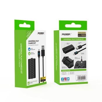 XBOX Series S/X gamepad 1200mAh Battery Pack +3 m braided wire with charging indicator