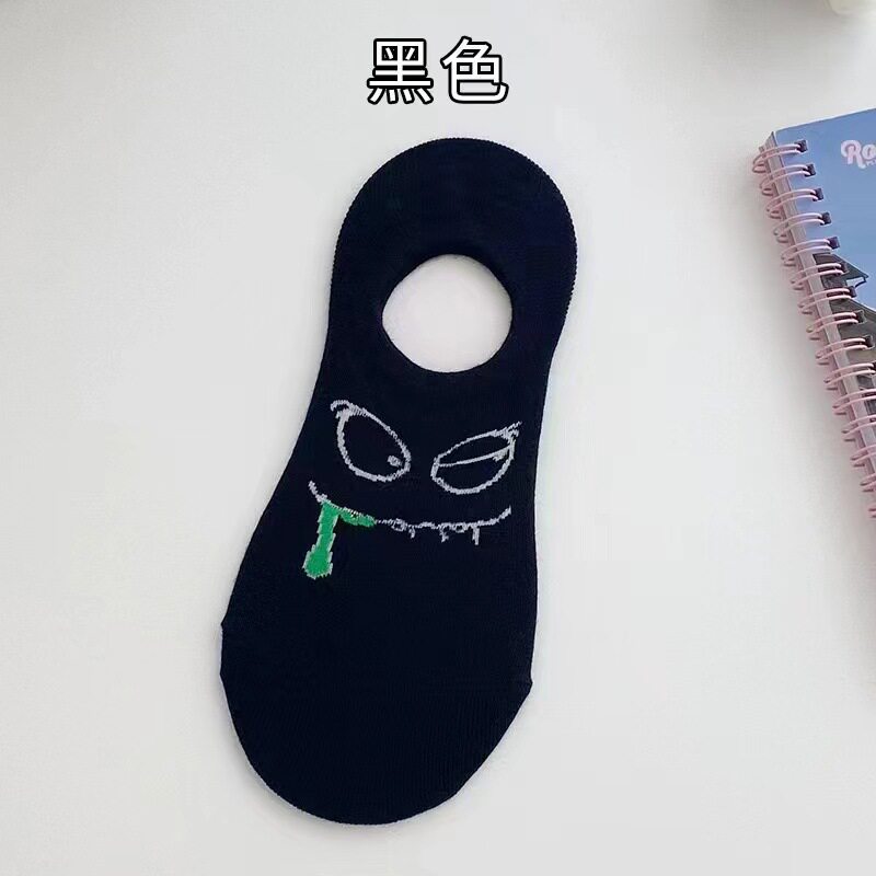 卡通搞怪船袜女袜子夏季薄款硅胶防滑隐形浅口日系可爱短袜ins潮