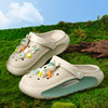 2025 Summer Cartoon Children's Croc Shoes for Girls and Middle-Aged Children Cute Baotou Sandals and Slippers Beach Shoes for Boys