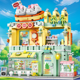 Строительные блоки Jiqile серии Street View City model, совместимые с детскими игрушками Lego в собранном виде, подарочная коробка для трансграничного распространения