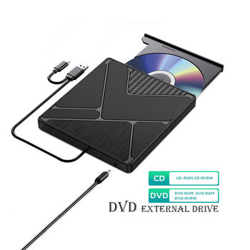 Factory wholesale brushed USB 3.0 External optical drive mobile DVD burner universal external Notebook Optical drive