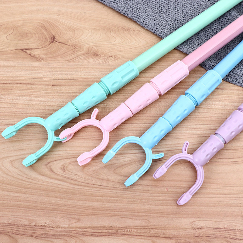 Household Clothes Bar Mini Telescopic Clothes Drying Bar Student Dormitory Convenient Portable Clothes Fork Clothes Bar