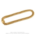Gold 7mm Wide Cuban Chain