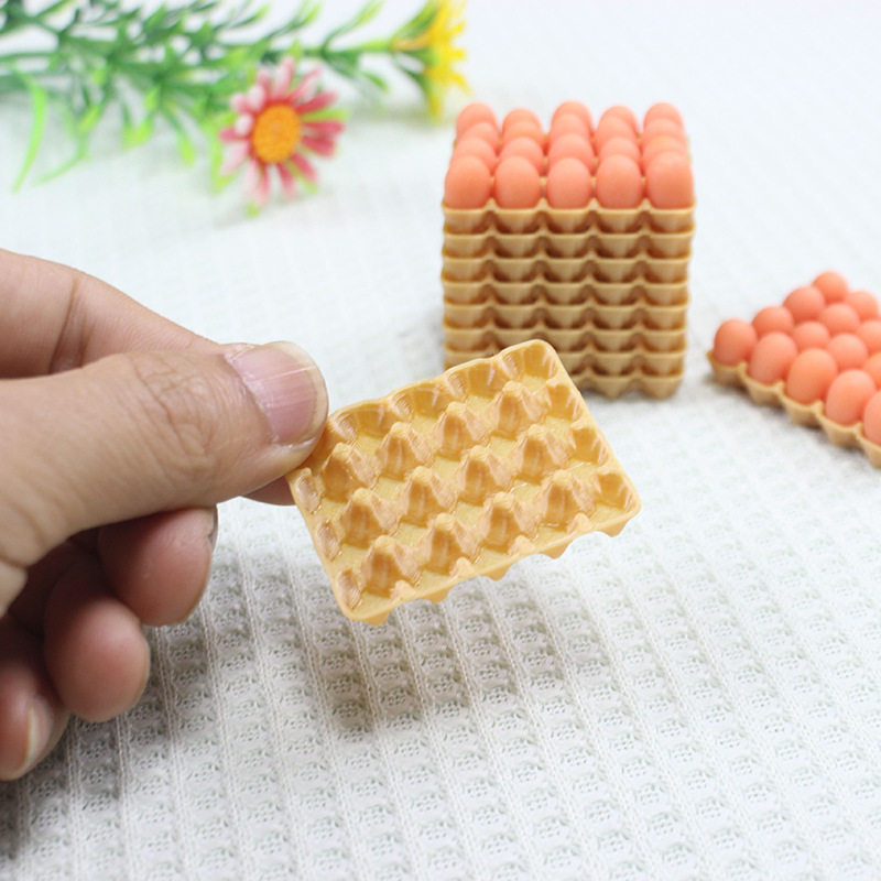 1:12 doll house dollhouse miniature food play kitchen life scene model mini simulation egg tray