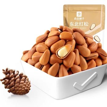 Good product shop northeast Korean pine 98g bag extra large hand peeling open pine nuts dried fruit snacks fried goods