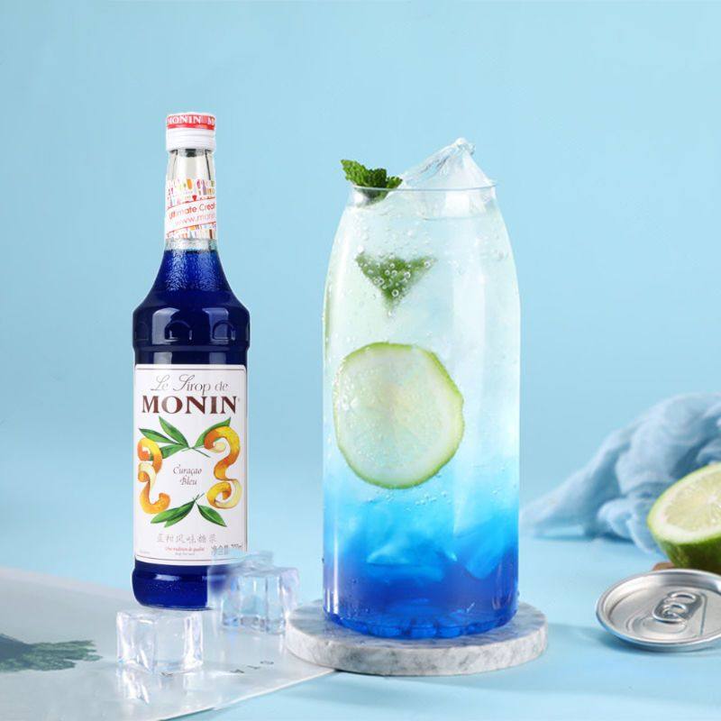 Morin Syrup 700ml Blue Mandarin Flavor Green Mint Berry Rose Lime Milk Tea Coffee Cocktail Sparkling Water