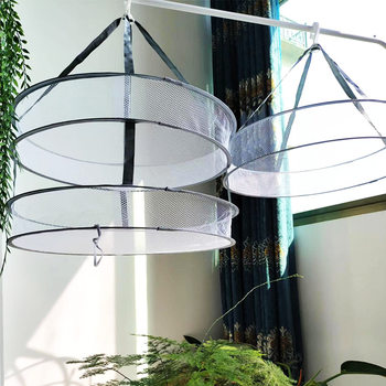 Double-Layer Drying Basket, Drying Net, Clothes Drying Rack, Net Bag for Drying Socks, Windproof Sweater, Multifunctional Double-Layer Large Size