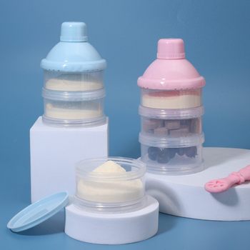 Newborn Outgoing Portable Transparent Multi-Layer Milk Powder Box Removable Baby Large Capacity Milk Powder Box Maternal and Infant Products Wholesale