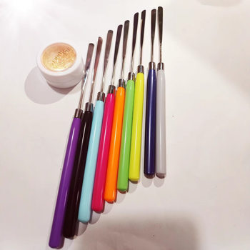 Factory direct new multi-tone glue stick foundation shovel palette stick take glue stick nail tools color can be